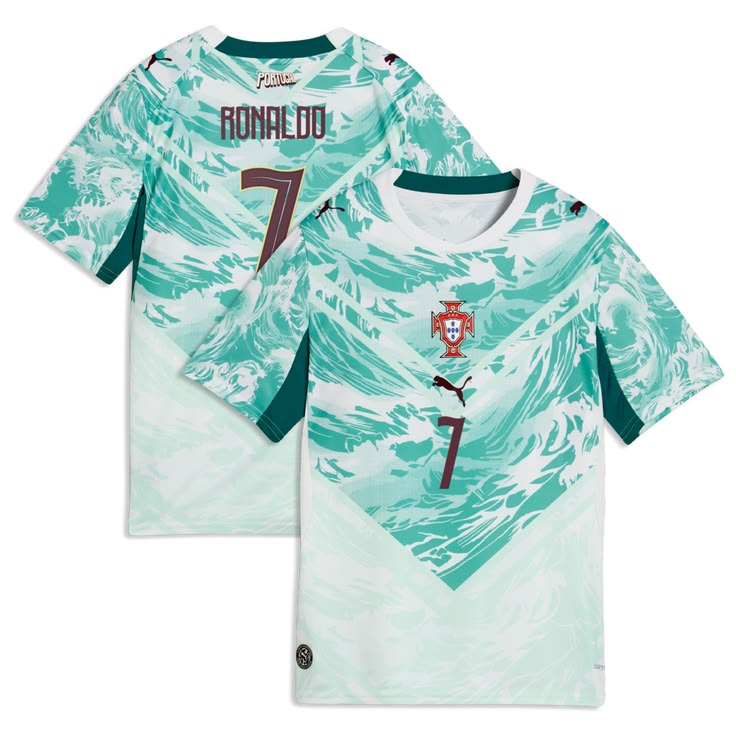 Portugal Away Jersey – #7 Ronaldo Mint